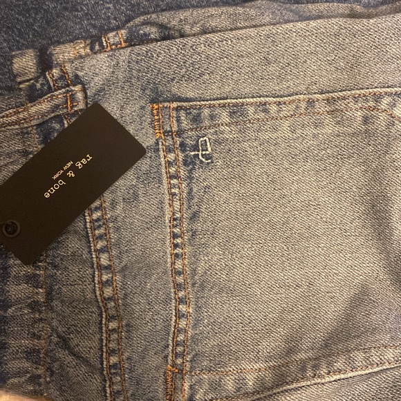 rag & bone Blue Wide-Leg Jeans - Picture 3 of 7